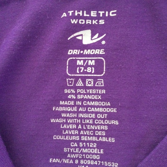 2pc girls Athletic Works long sleeves. - Picture 3 of 3